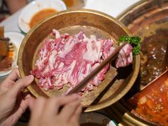 手切羊肉-同心如意传统铜火锅