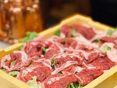 水爆手切精选羊腿肉-京门老爆三·铜锅涮肉 爆肚(望京店)