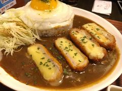 芝士猪排黄米饭-金龙咖喱
