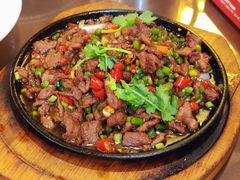 秘制铁板里脊肉-天下客饭店(中山路店)