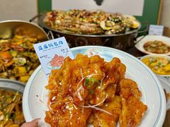-东来菜馆•手抓海鲜家常菜•海鲜锅贴(鸽子窝店)