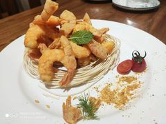 -东来菜馆•手抓海鲜家常菜•海鲜锅贴(鸽子窝店)