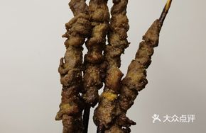 Large Lamb Skewers on Red Willow Branches