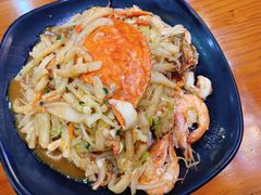 白蟹炒年糕-台州老六海鲜面馆(上南总店)