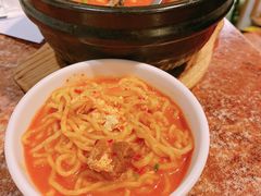 牛小排汤面-炼火烤肉店