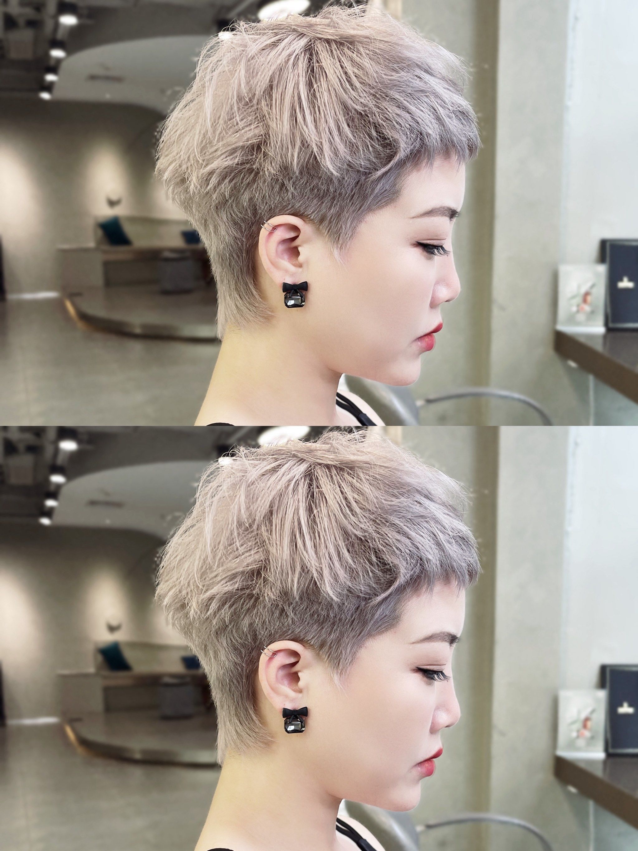 灰发短发潮流