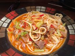 新疆羊肉炒面-楼兰新疆主题餐厅(悠方店)