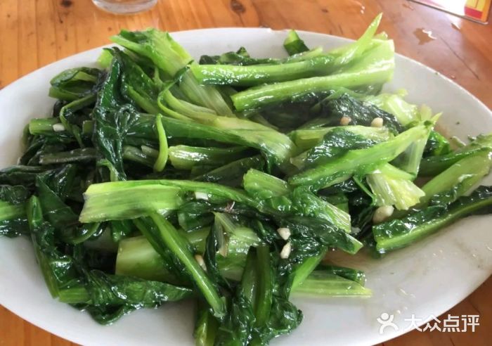 斗门翡翠农庄龙虾场炒油麻菜图片