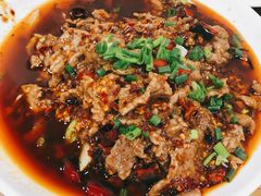 水煮牛肉片-九九牛肉馆(南山路店)