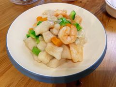 鳕鱼爆鲜虾-陈傻子餐厅(世纪都会店)