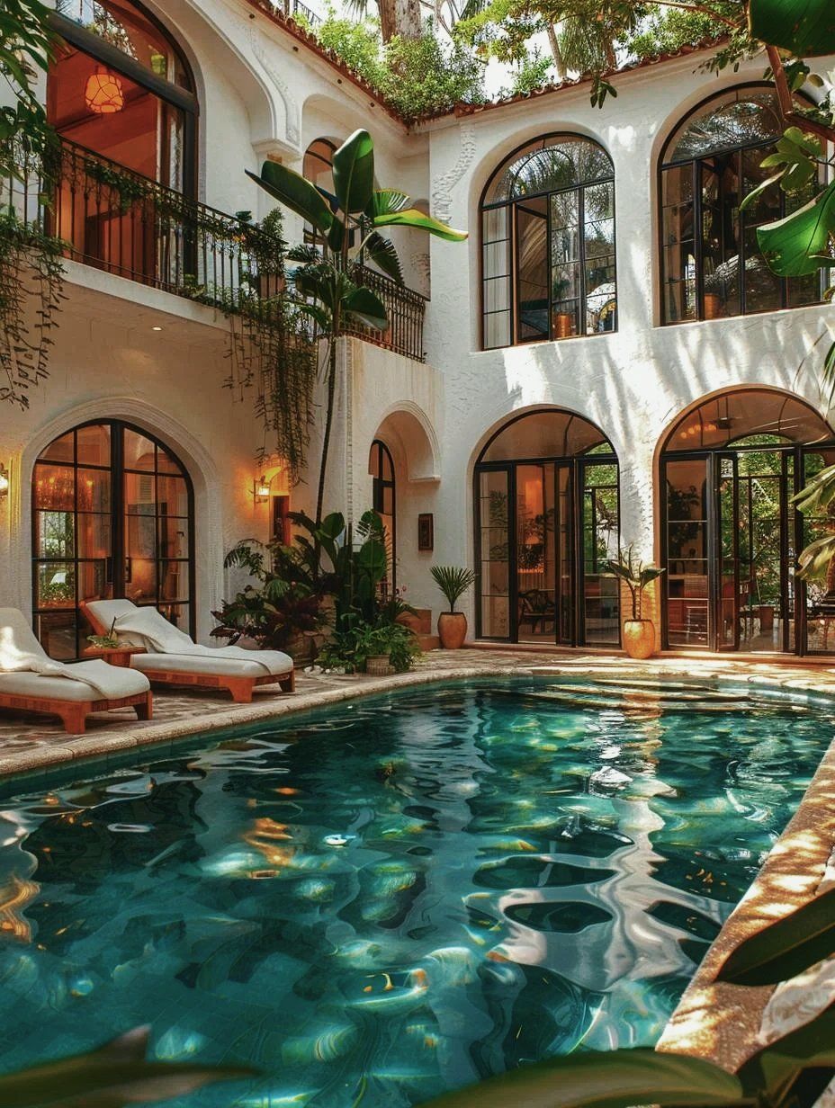 带泳池的度假风别墅