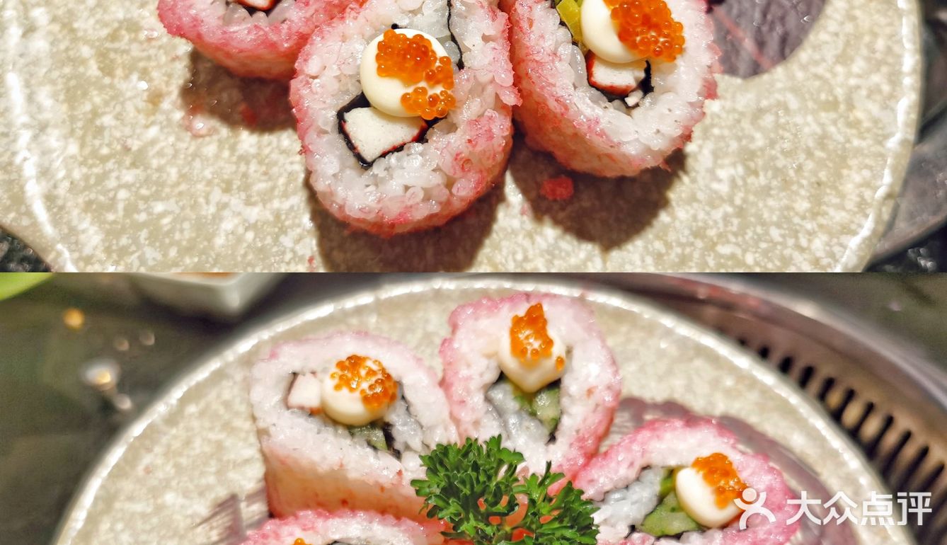 这绝对是蘸碟配的最全的烧肉店[笑脸]