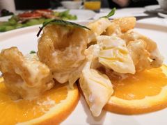芒果芥末虾丸子-味钱塘·钱塘渔鲜·地道江浙菜(宋城店)