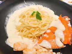 加勒比渔夫罗勒鲜奶意面-Gray Whale 灰鲸餐厅(北美N1店)