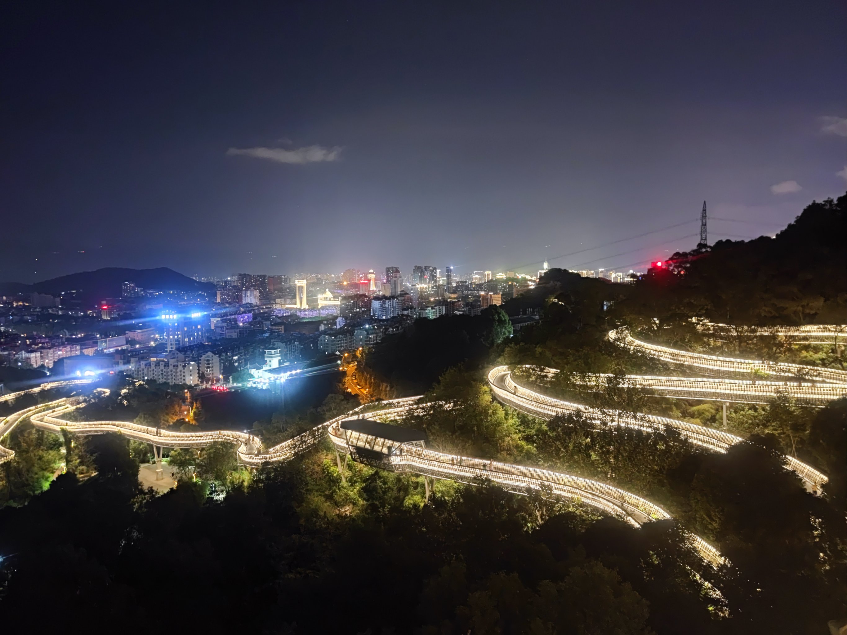 福州晚上自驾夜景图片