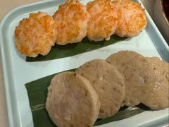 香煎虾饼拼鱼饼-莞府家宴·东莞菜(市民服务中心店)