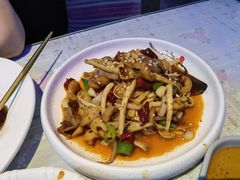 野生菌炝飘香口味舌-忘忧草融合私房菜(红鼎国际店)