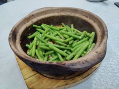 铁板虾酱啫豆角-天宝食坊·啫啫煲大排档(西华路店)