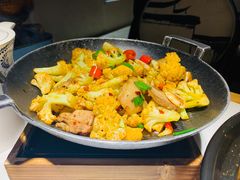 干锅花菜-姜君·千岛湖鱼头馆(浦东大道店)