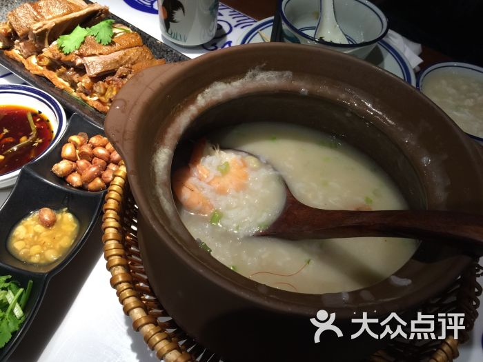 家府潮汕菜很正宗(虹桥南丰城店)干贝鲜虾海鲜粥图片 - 第8张