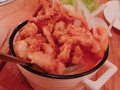 酸橘汁腌鲈鱼配炸鱿鱼-El Bodegon阿根廷秘鲁餐厅(幸福路店)