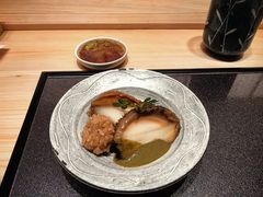 矶煮鲍鱼配鲍鱼肝酱-小十Omakase(地王大厦店)