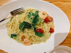 鲜虾西兰花罗勒忌廉汁意粉-Ufufu cafe(天神巷店)
