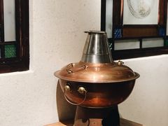餐具摆设-同心如意传统铜火锅