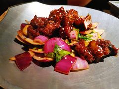 蒜香蜜汁排骨-绿茶餐厅(华联万柳店)