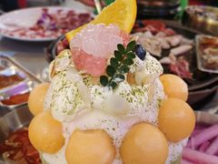 蜜瓜牛奶雪花冰-玄希浪漫厨房·韩料烤肉(湖滨银泰in77店)