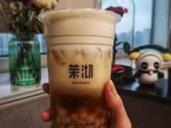 桂花乌龙芝士玛奇朵加芋圆-茉沏(光启城店)
