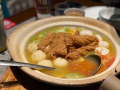 丝瓜鱼丸炖馓子-永安鱼庄·镇江菜(东吴路店)