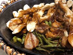 排骨豆角卷子-华盛园卷子王农家菜水库鱼