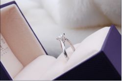 我的结婚钻戒，很秀气-威德钻石-克拉钻大本营(南京东路店)