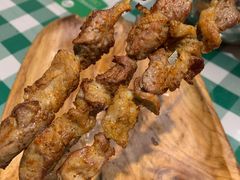铁签串红柳串牛心管-新疆巴州金丝特餐厅(大钟寺店)