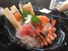 三文鱼刺身黄狮鱼刺身-真剑日本料理·铁板烧(贵州路店)