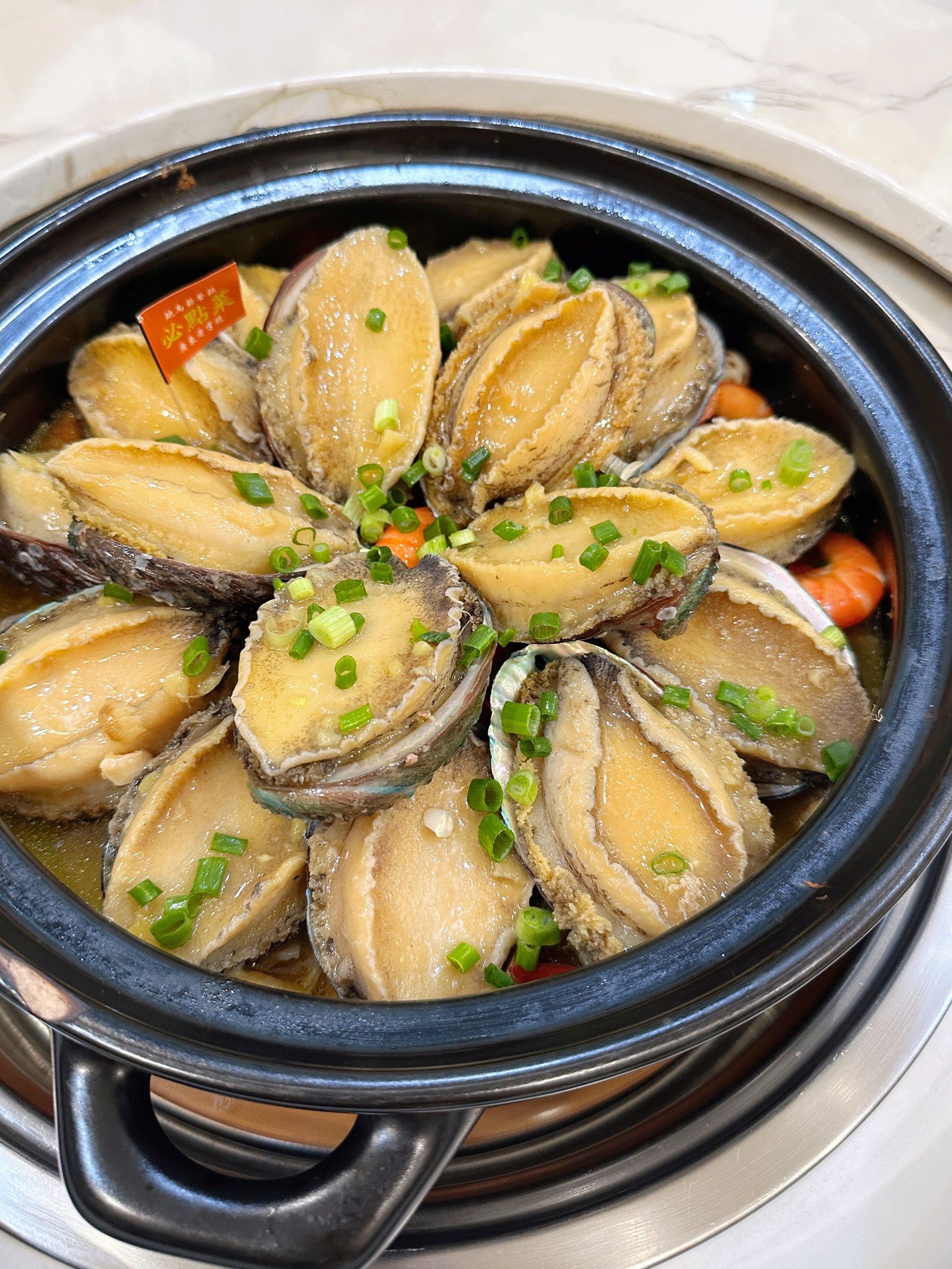 第一次吃这么大鲍鱼 破费了!