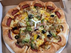 超级至尊比萨烤肠卷边普装-必胜客(中山北路宅急送店)