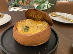 蘑菇鸡肉面包碗-一尺花园(安和花园店)