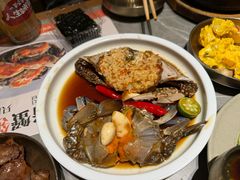 -草家酱蟹炭火烤肉店(珲春南路一店)