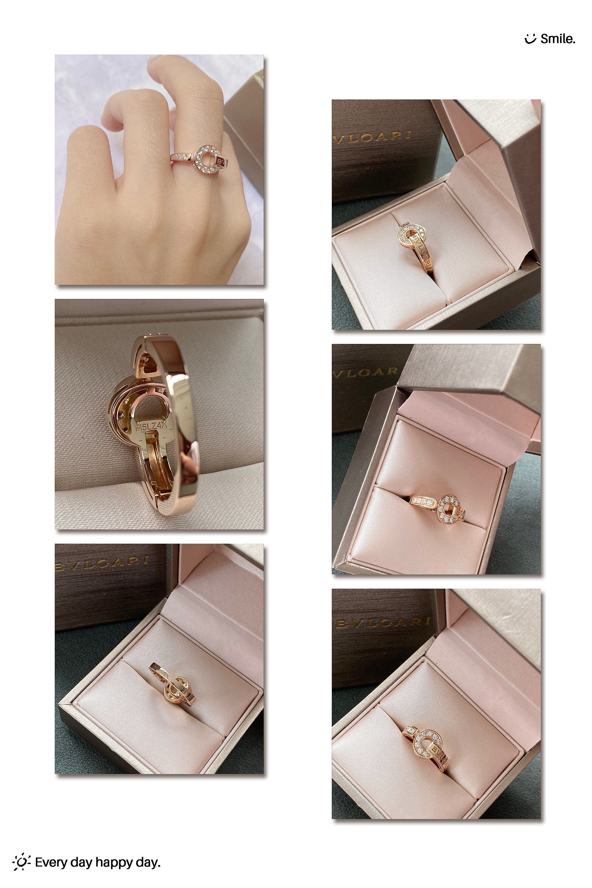 bvlgari/宝格丽bvlgari系列铜钱币满钻戒指 18