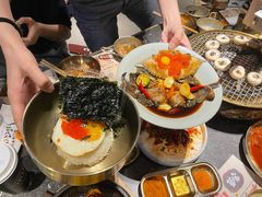 -草家酱蟹炭火烤肉店(珲春南路二店)