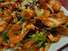 宫保虾球-烁佳海鲜大馅饺子
