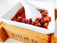 现炸辣椒油-阳坊胜利涮羊肉(阳坊老店)