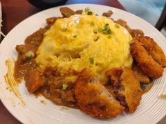 牛肋条咖喱蛋包饭配牛肉可乐饼-小条食堂(三坊七巷店)