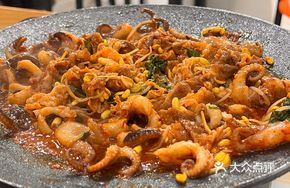 Iron Plate Beef and Octopus