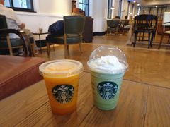 抹茶和芒果西番星冰乐-星巴克臻选(广州沙面店)