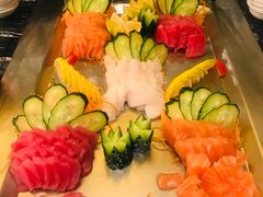 三文鱼柳配鲜柠汁-北京希尔顿逸林酒店-逸轩西餐厅-自助餐厅