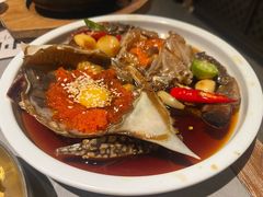 -草家酱蟹炭火烤肉店(珲春南路一店)
