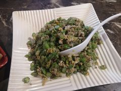 虾酱蛋沫炒芸豆-燕青小馆(东园大厦店)